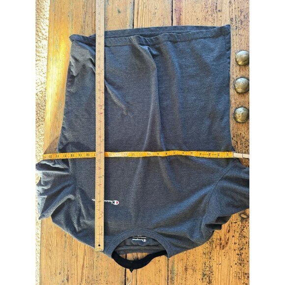 Champion Men's Gray T-Shirt Size‎ X-large short sleeve round neck  cotton - Picture 9 of 9